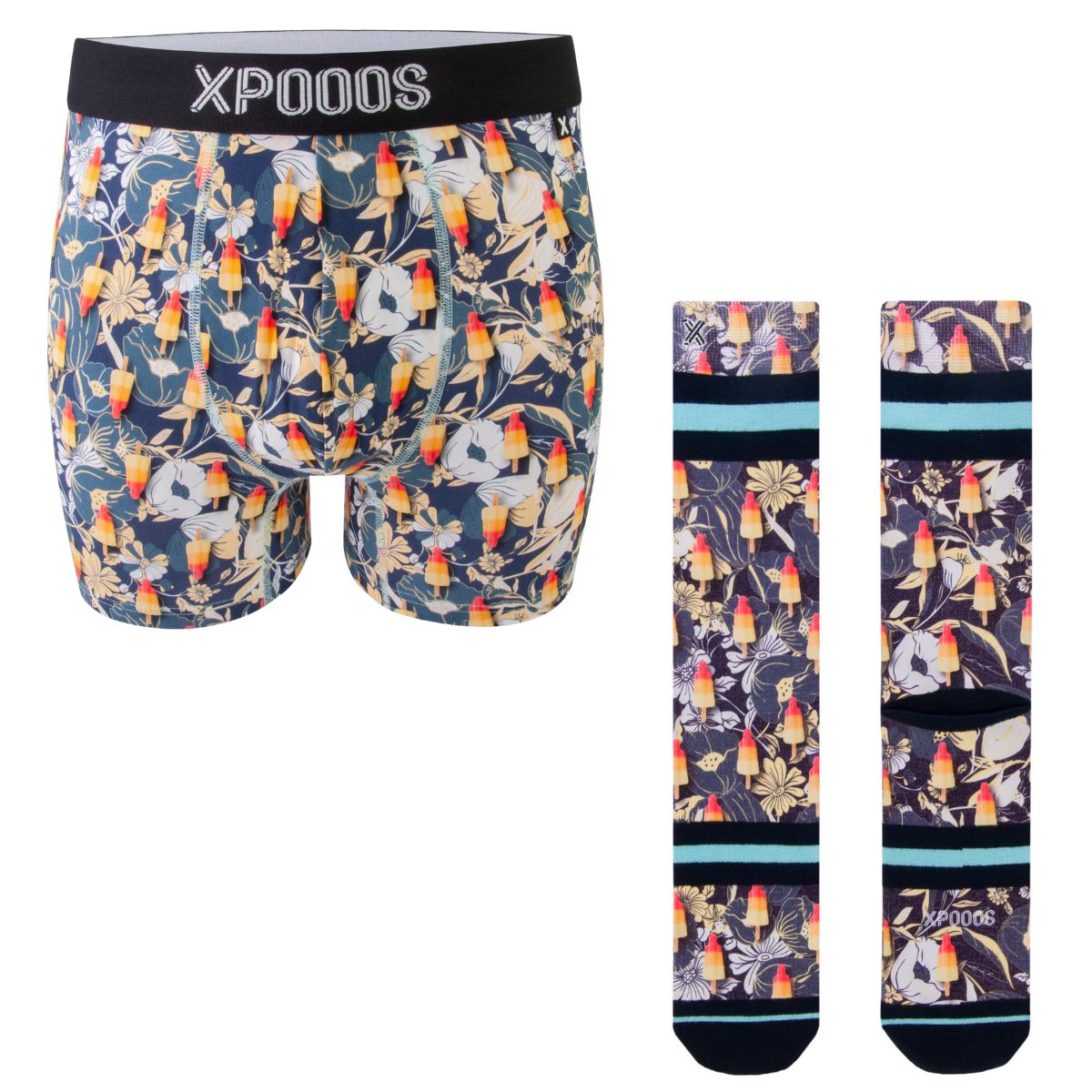 Ice Rocket boxer & sokken set heren - XPOOOS