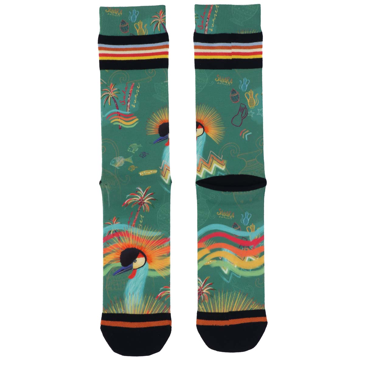 Xpooos & Adnf Men's's chaussettes Sunset Sahara