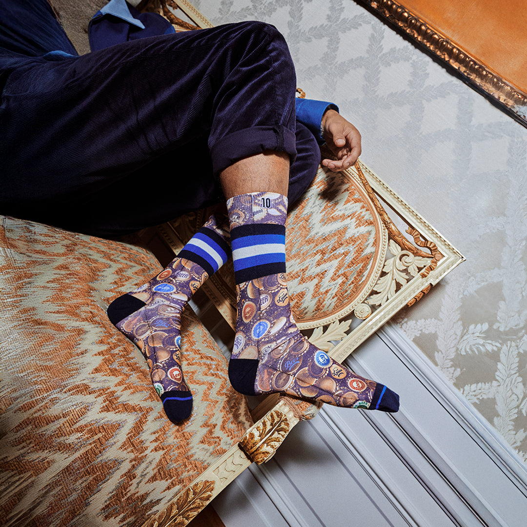 GlĂĽckliche Herrensocken