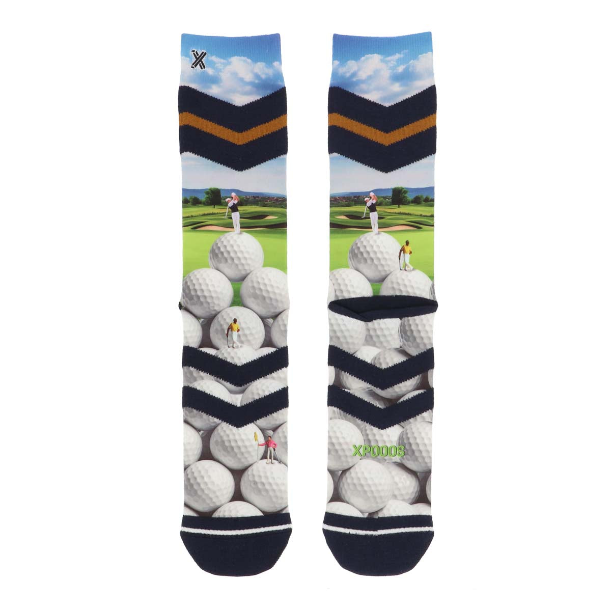 Woods herensokken met golf print