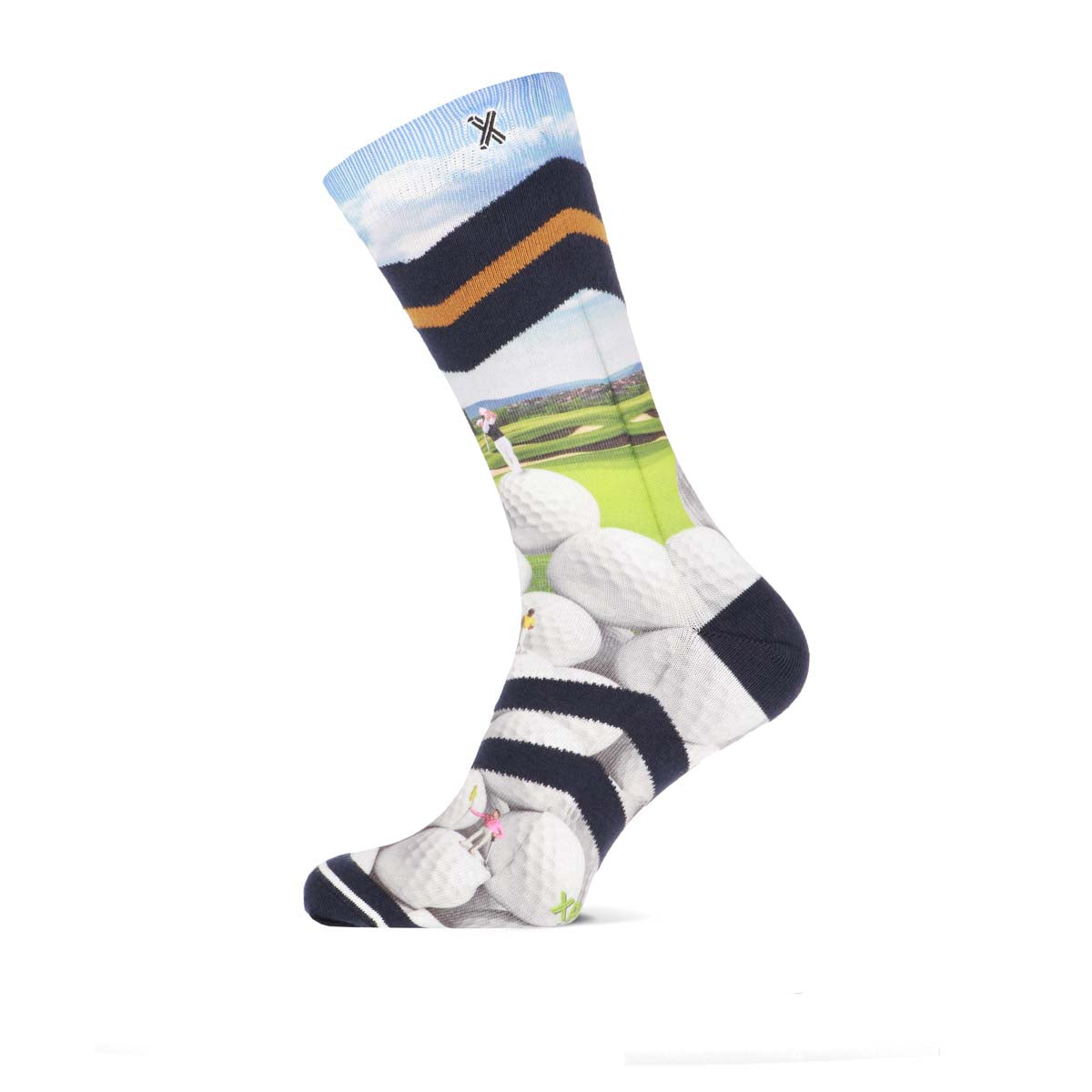 Woods herensokken met golf print