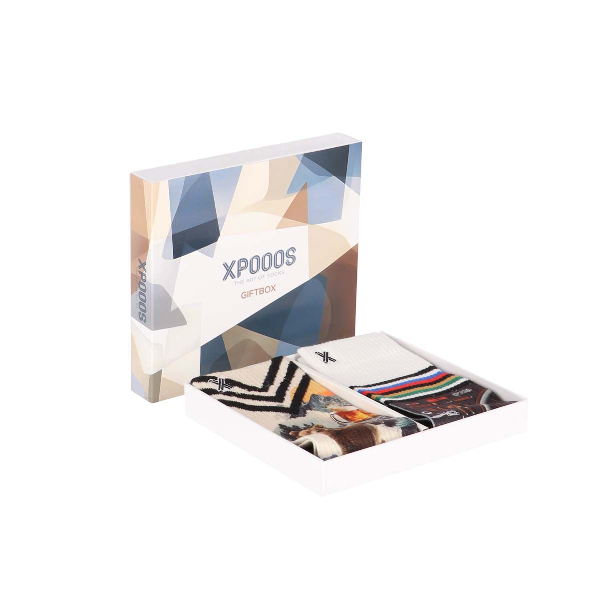 Bearbeer & Bikestripe heren sokken giftbox