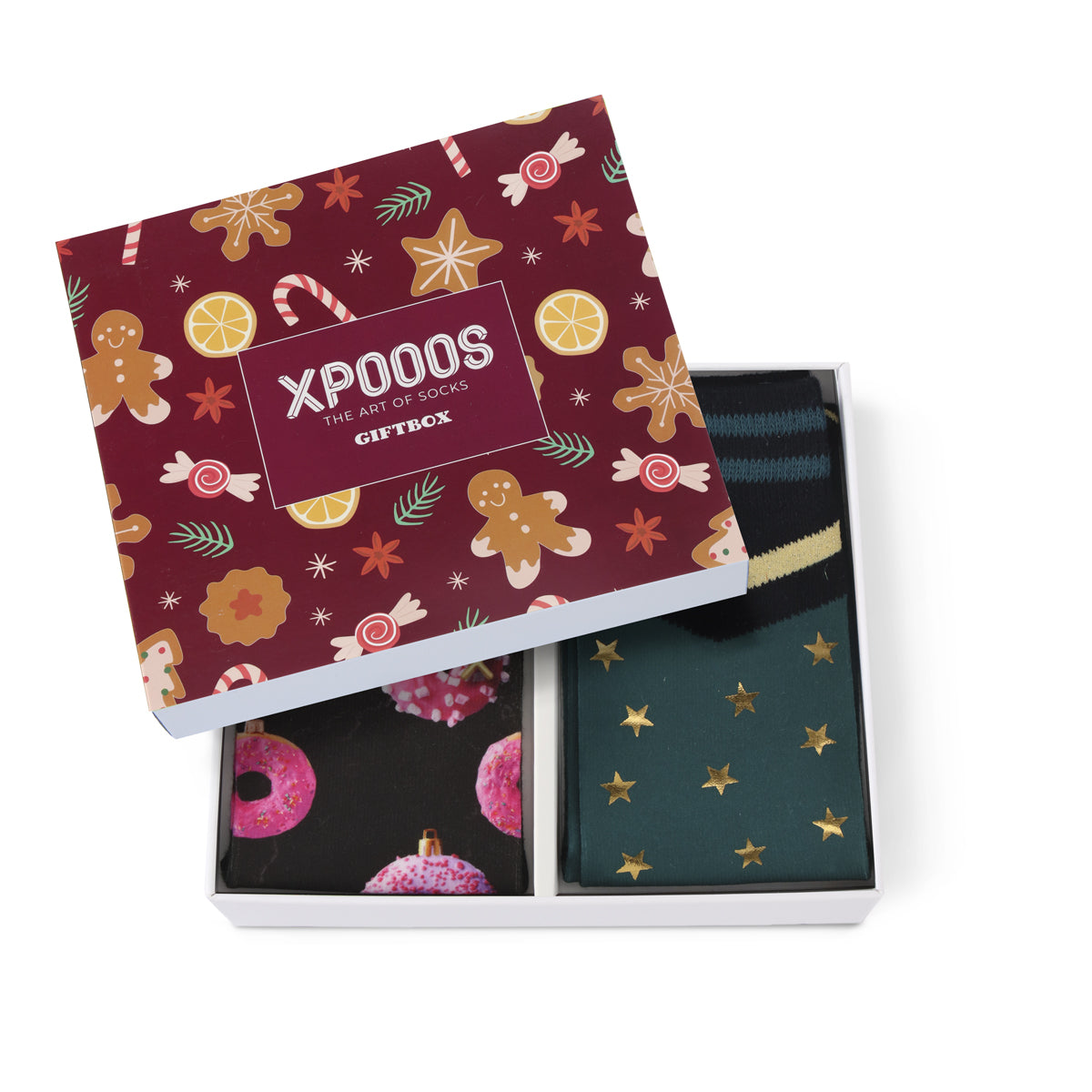 Weihnachtsgeschenkbox: Yummie & Starry Ladies Socken