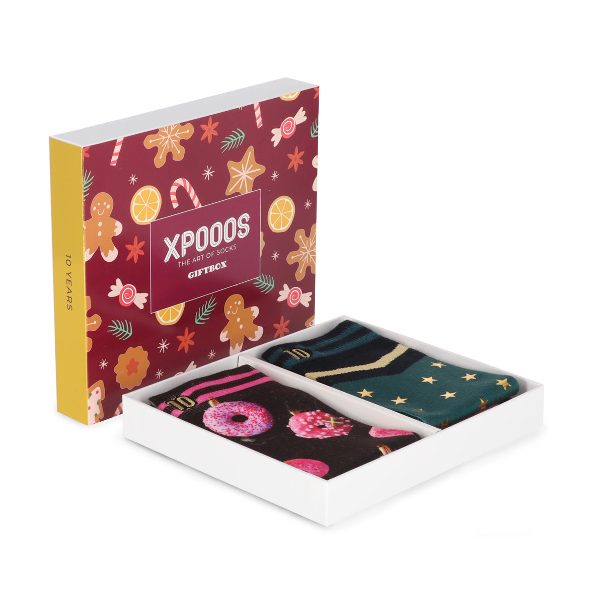Weihnachtsgeschenkbox: Yummie & Starry Ladies Socken