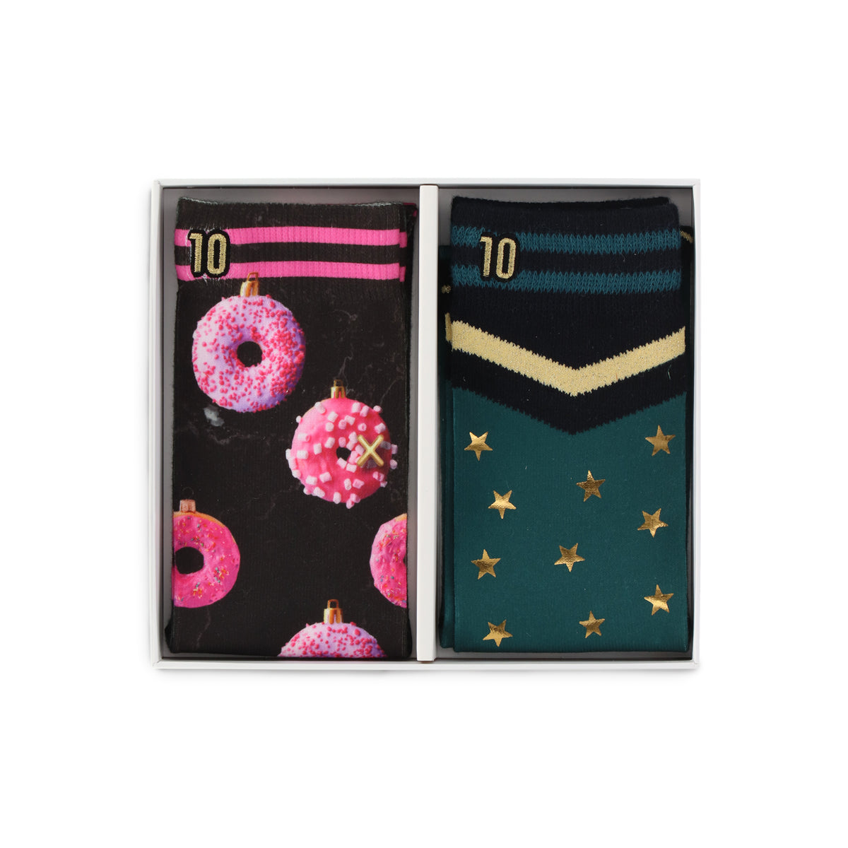 Weihnachtsgeschenkbox: Yummie & Starry Ladies Socken