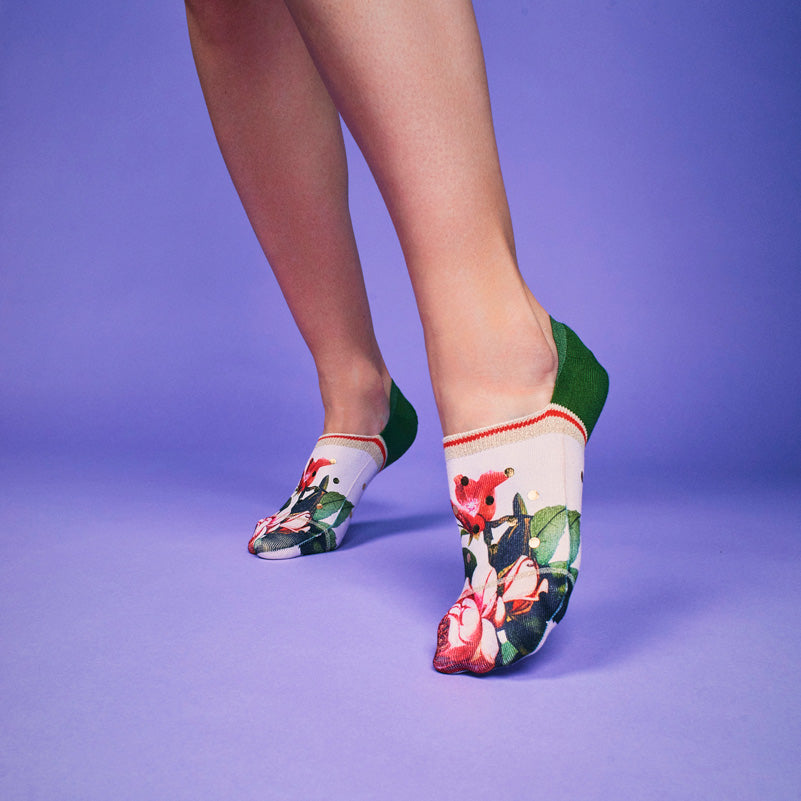 Rosa dames footies