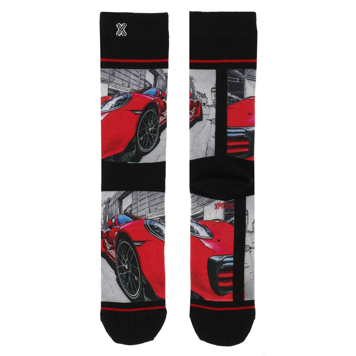 Speed Red bamboe herensokken - XPOOOS