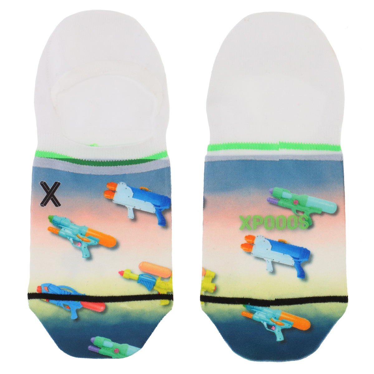 Watergun invisible heren footies - XPOOOS