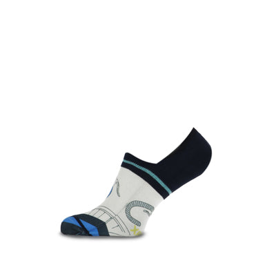 Bike Line Art invisible heren Footies - XPOOOS