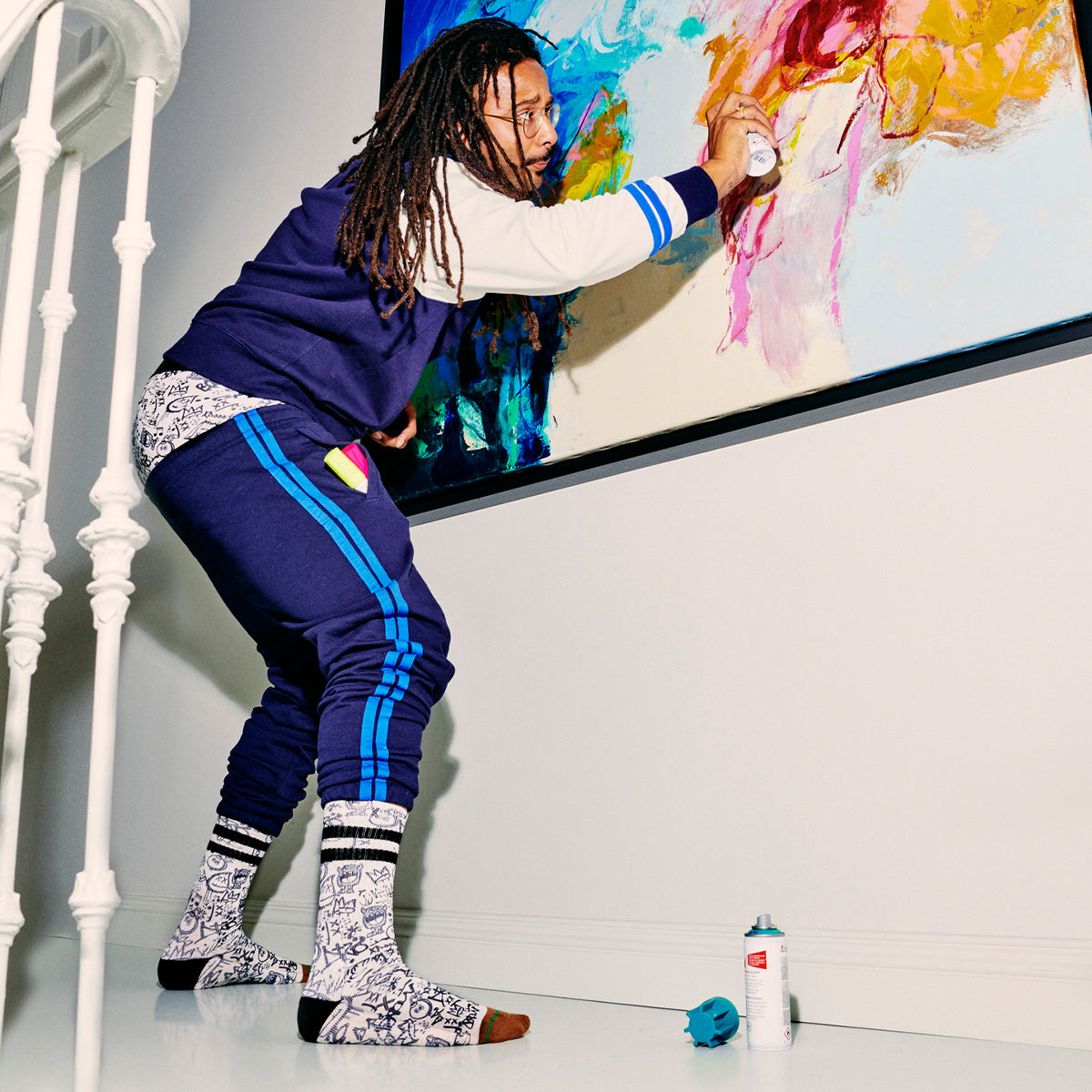Graffiti Boxer Short & Socks Set Men
