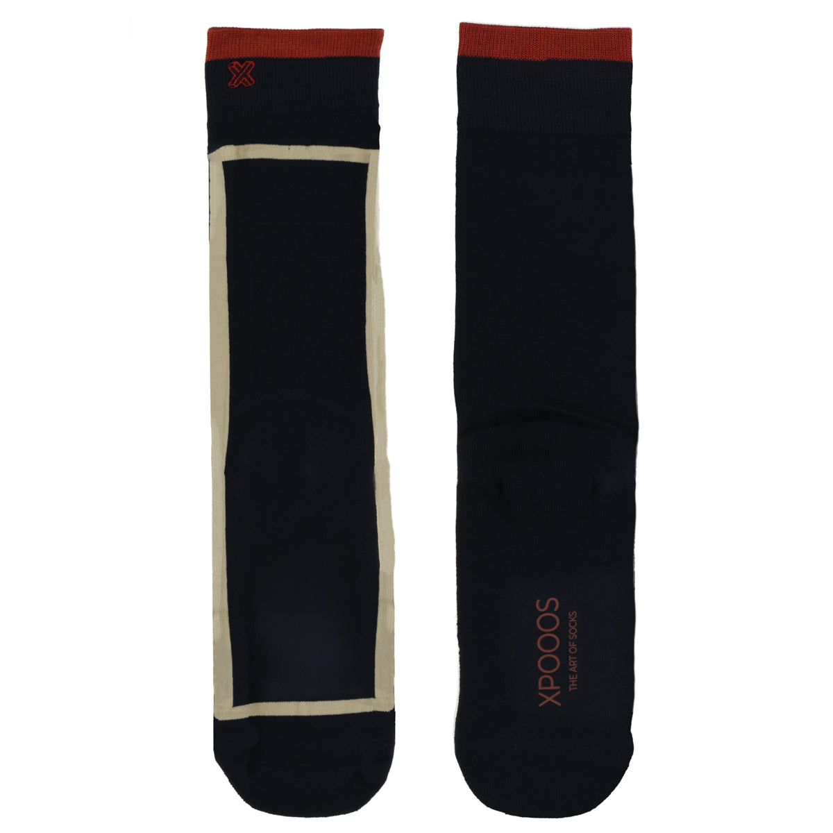 Rome Bamboo men's socks Marine & Beige