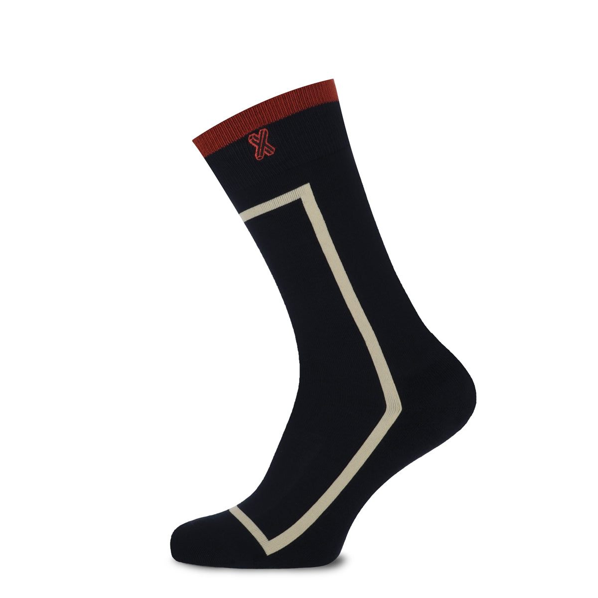 Rome Bamboo men's socks Marine & Beige