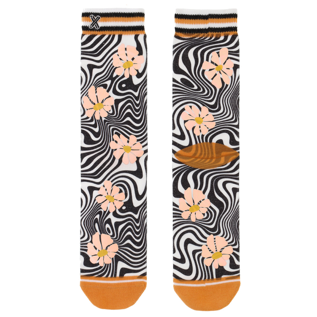 Retro flowers damessokken - XPOOOS