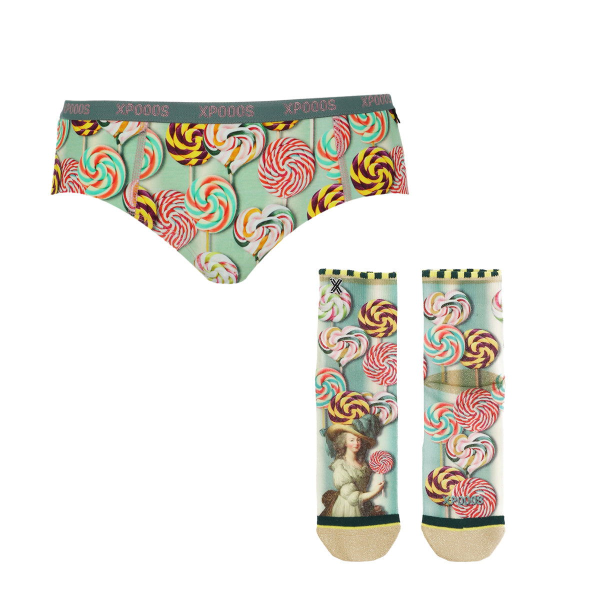 Swirl marie hipster & socks set ladies