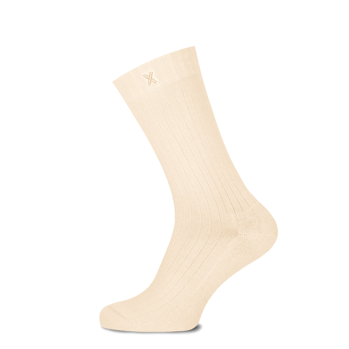 Den Bosch bamboe Basic unisex sokken Cream