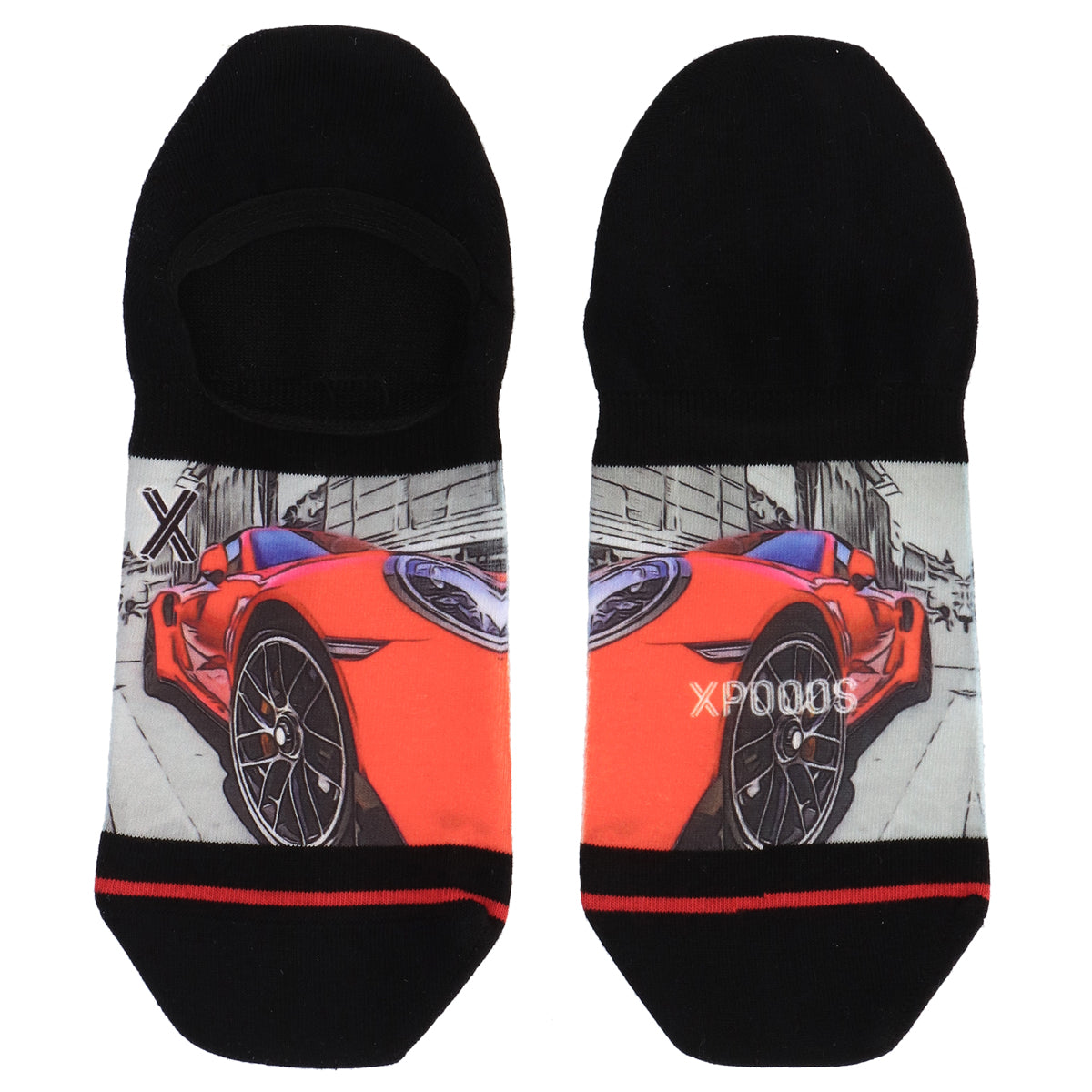 Roter Sportwagen: Footies – XPOOOS