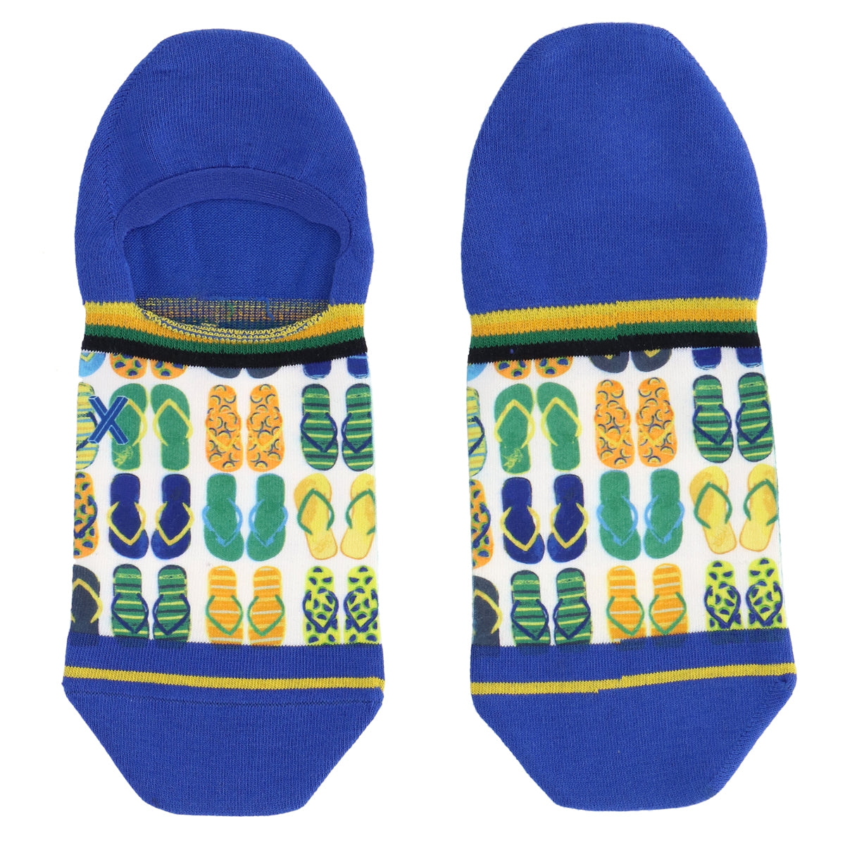 XPOOOS × AFNF Flip Flop Green: footies - XPOOOS