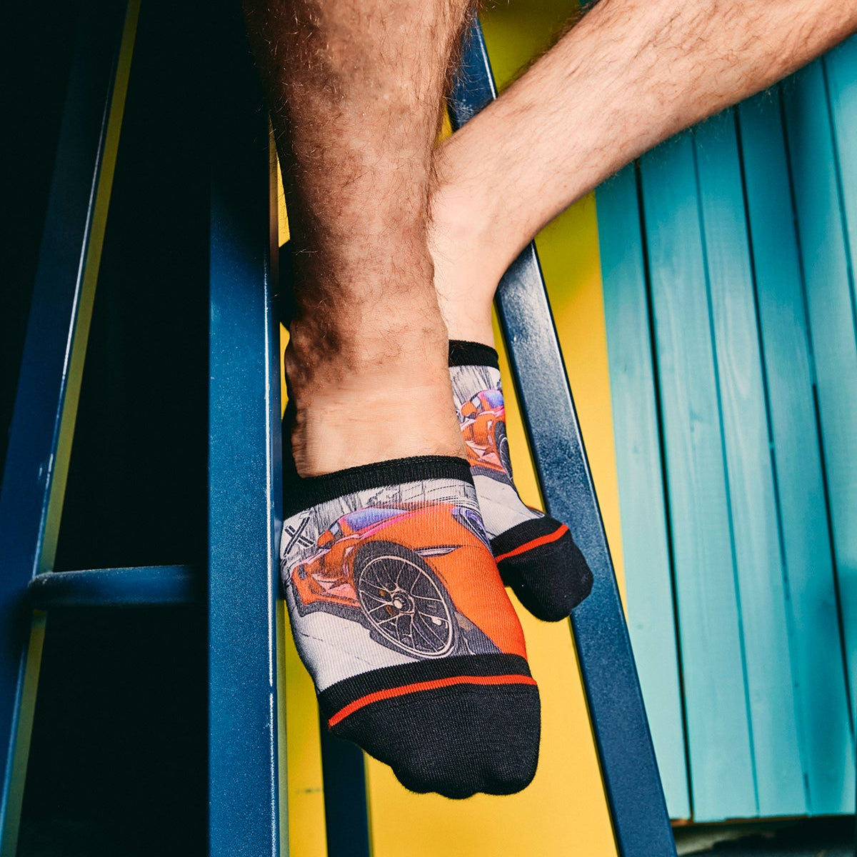 Roter Sportwagen: footies