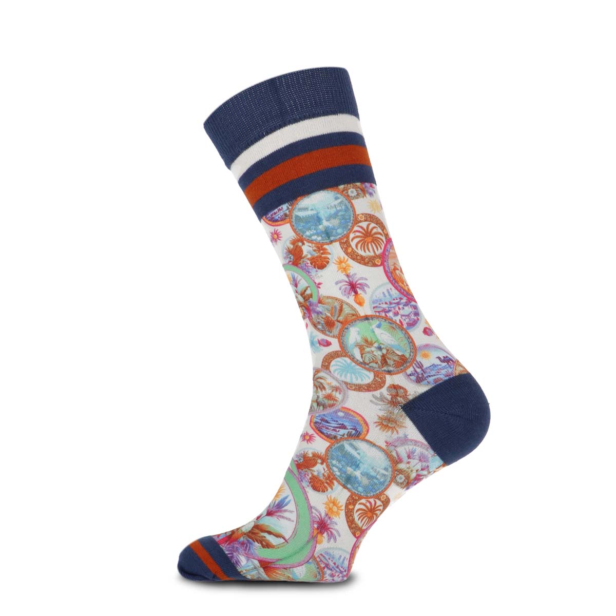 Xpooos & ADNF men's socks Desert World