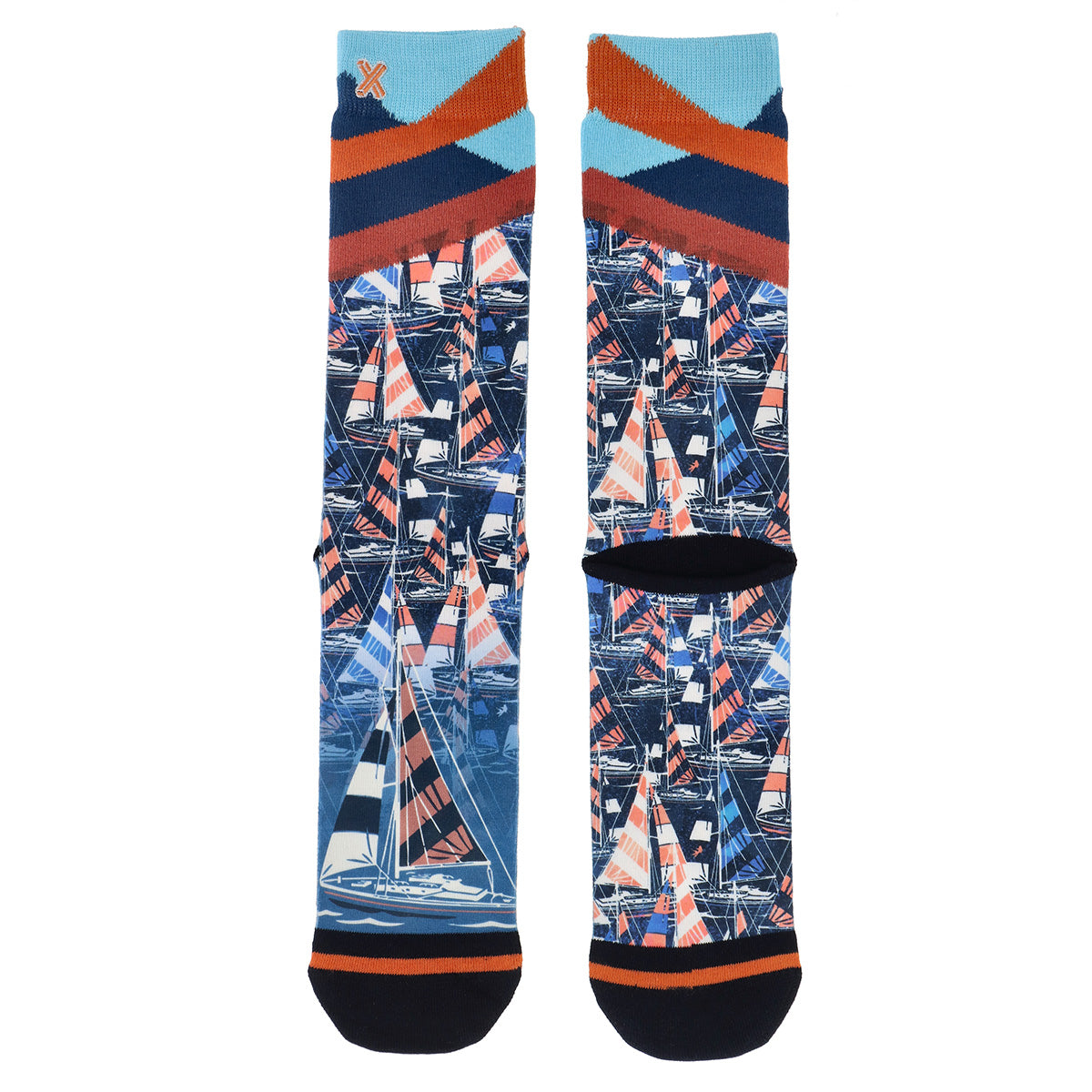 XPOOOS & AFNF heren sokken Sailing Boats