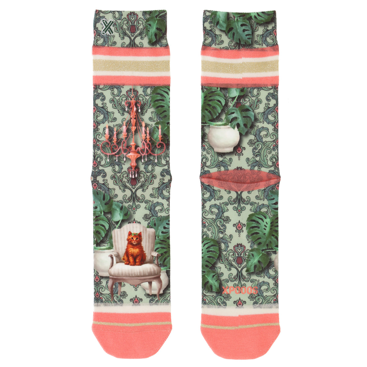 Chaussettes de dames monstera