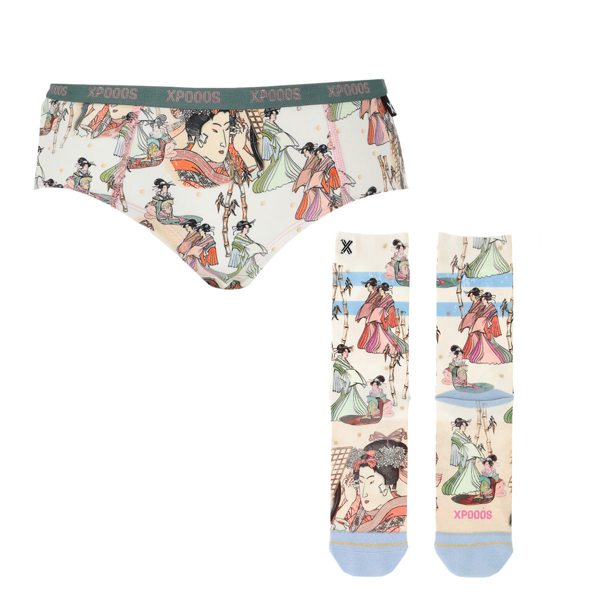 Geisha hipster & sokken set dames