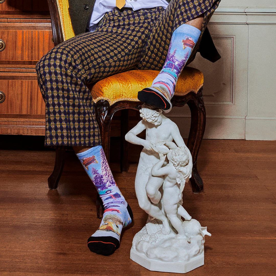 Kerst ornament Busy herensokken