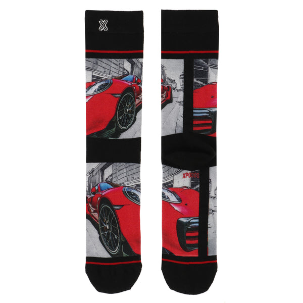Speed ​​Red Bamboo men's socks