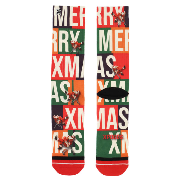 Xmas Santa Shopping men's socks