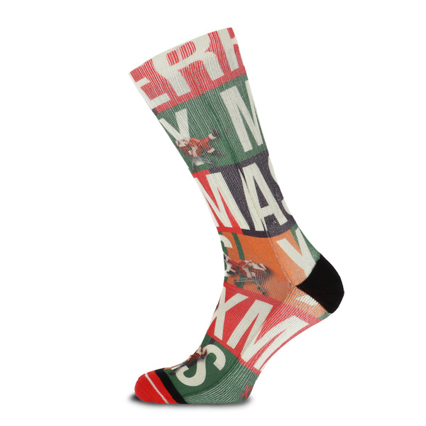 Xmas Santa Shopping men's socks
