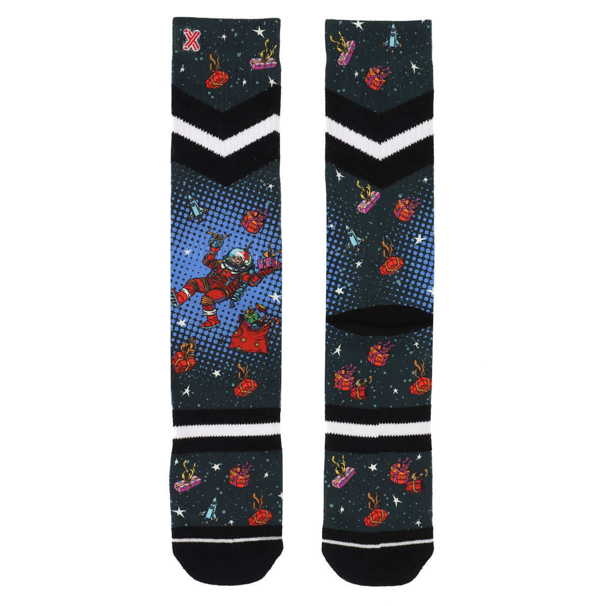Xmas Space Present chaussettes pour hommes