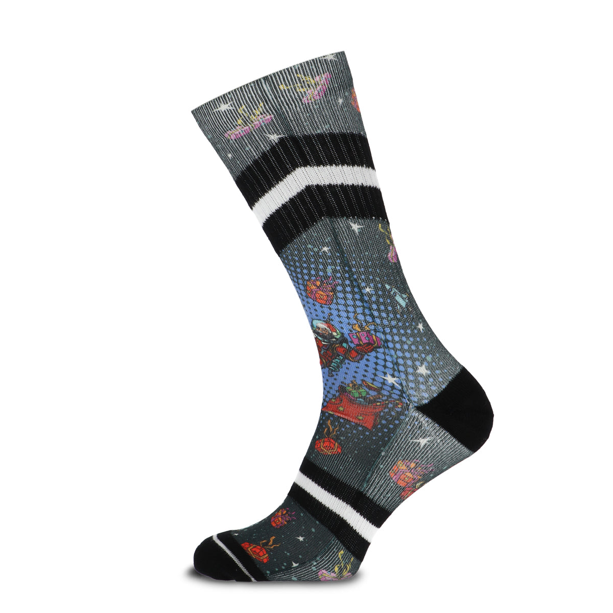 Xmas Space Present men's socks