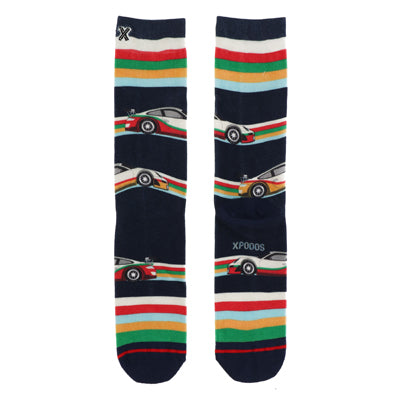 Rally Stripe bamboe herensokken - XPOOOS