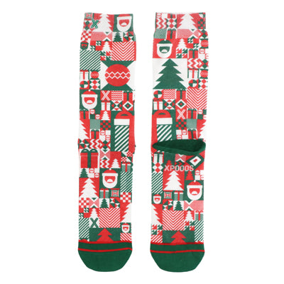 Xmas block men's socks