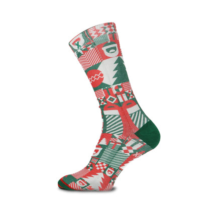 Xmas block men's socks