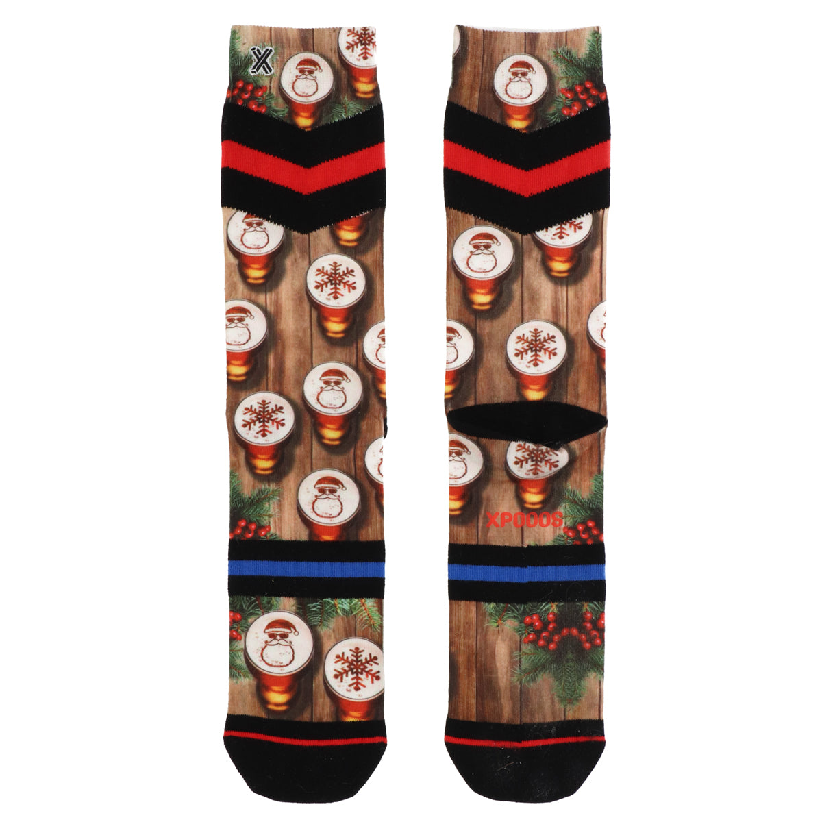 Chaussettes pour hommes en mousse de Noël