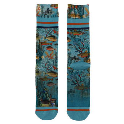 Xpooos & ADNF Fishes Bamboo men's socks