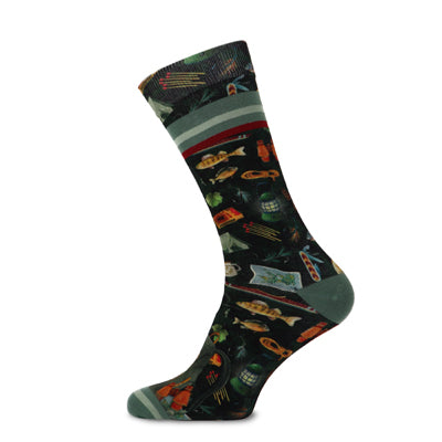 Xpooos & ADNF Outdoor Elements Bamboo men's socks