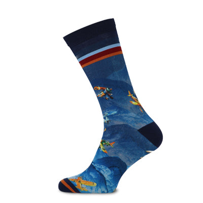 Xpooos & ADNF AirPlanes Bamboo men's socks