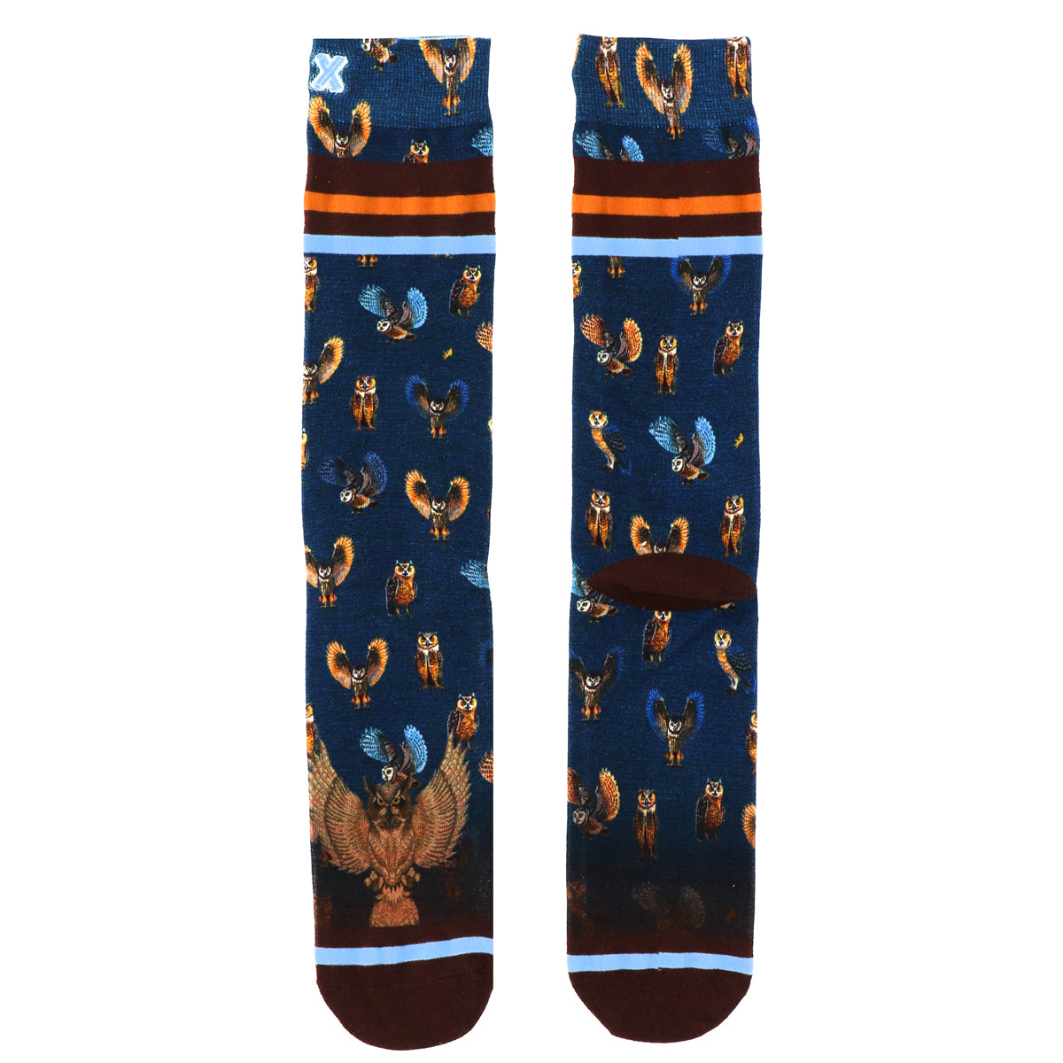 Xpooos & ADNF Owls Bambus -Herrensocken