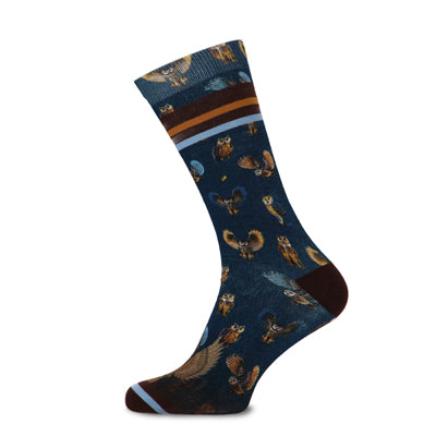 Xpooos & ADNF OWLS Bamboo men's socks