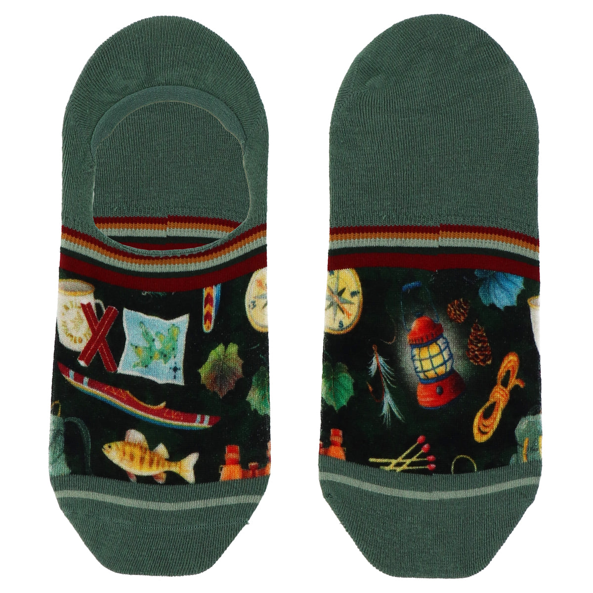 Xpooos & ADNF Outdoor Elements Bamboo Invisible Men Footies