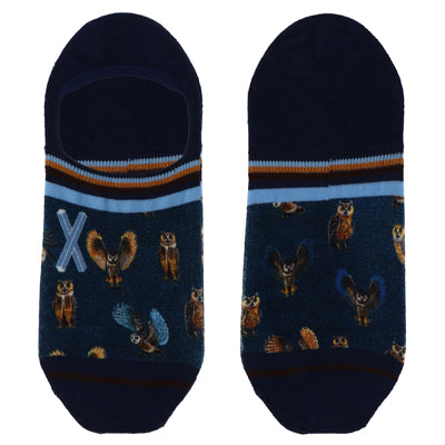 XPOOOS & AFNF Owls bamboe invisible heren footies - XPOOOS