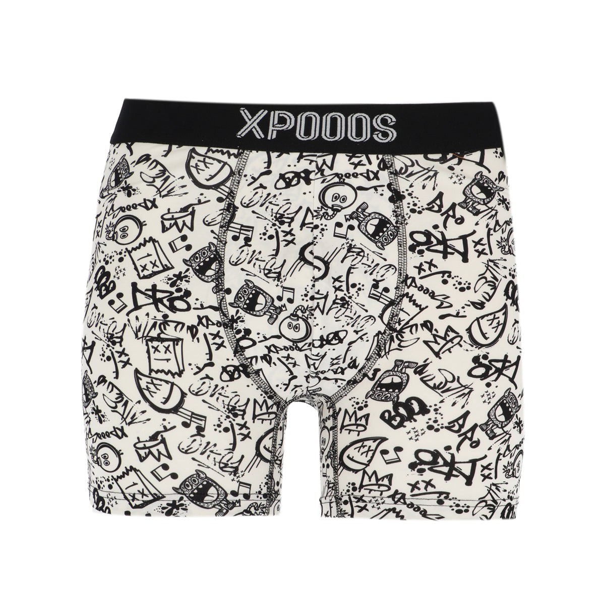 Graffiti boxershort & sokken & footies set heren