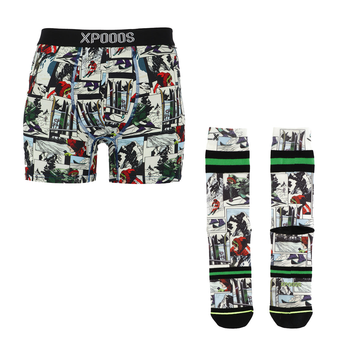 Off piste boxer & sokken set heren