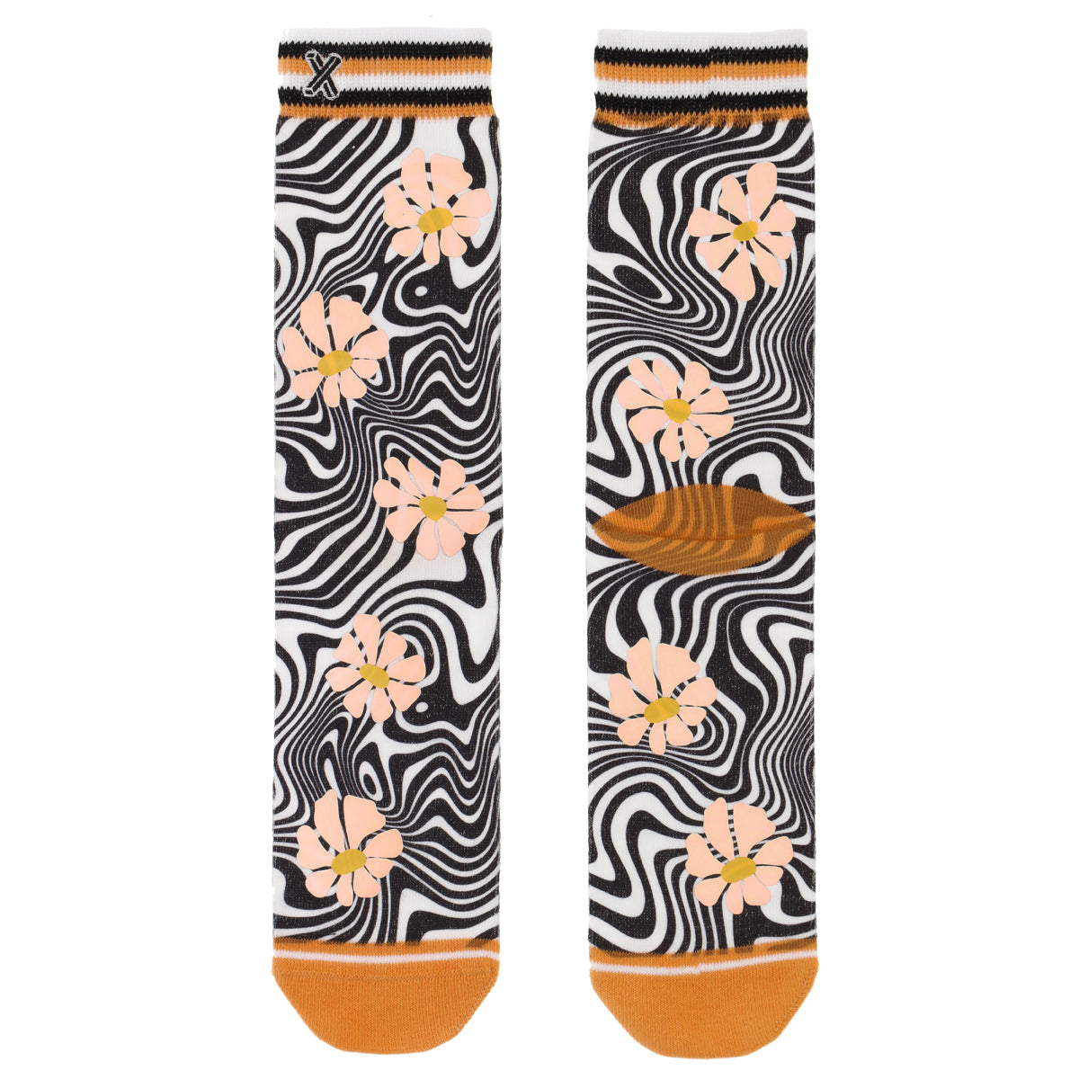 Retro Flowers women's socks