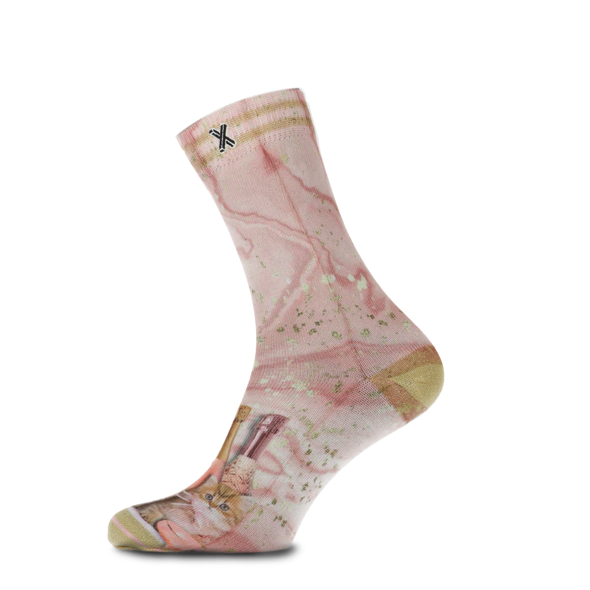 Pink champagne ladies socks