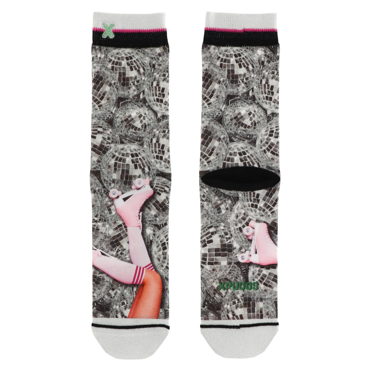 Giftbox Disco Skater & Festive Cake ladies socks