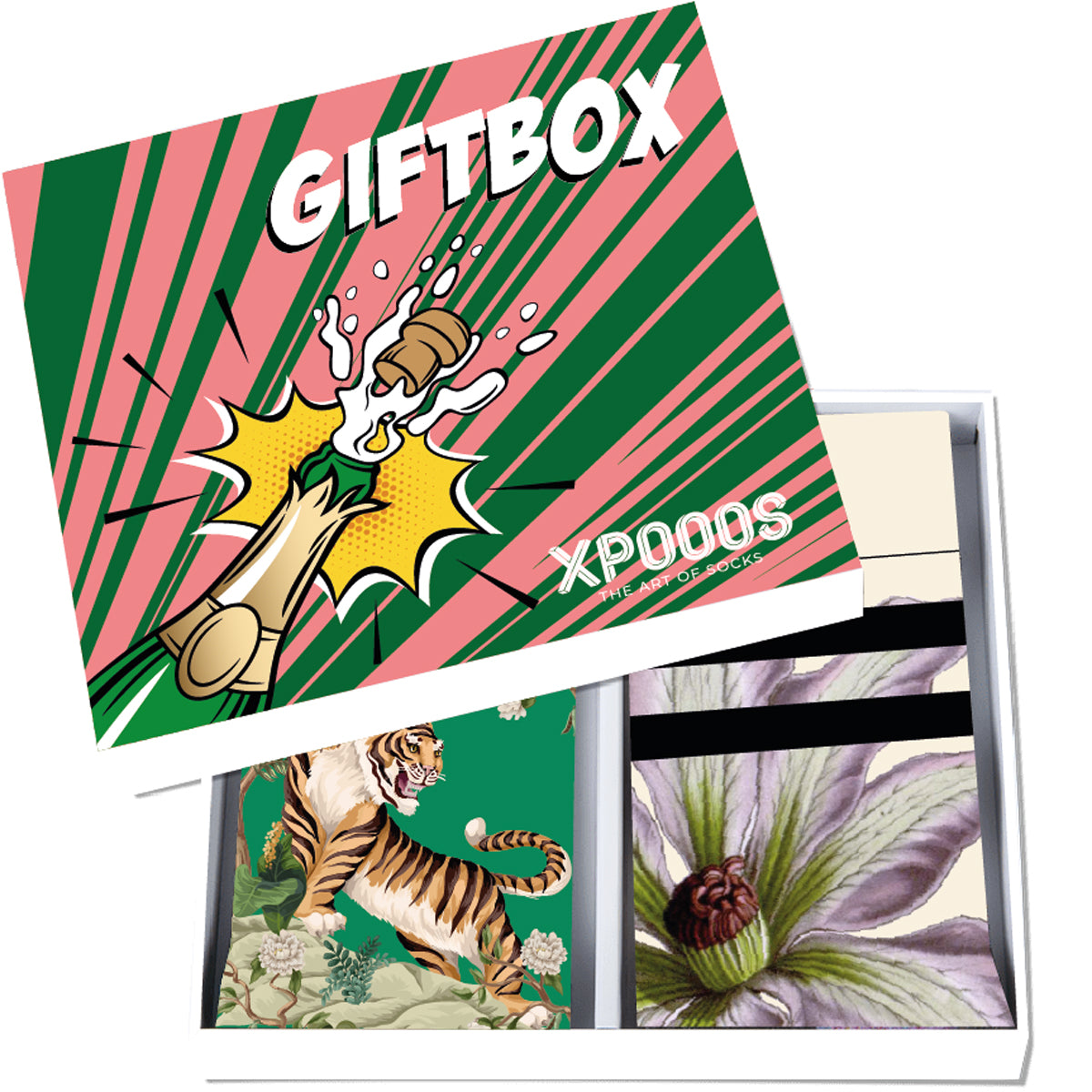 Giftbox Uma & Clematis damessokken - XPOOOS