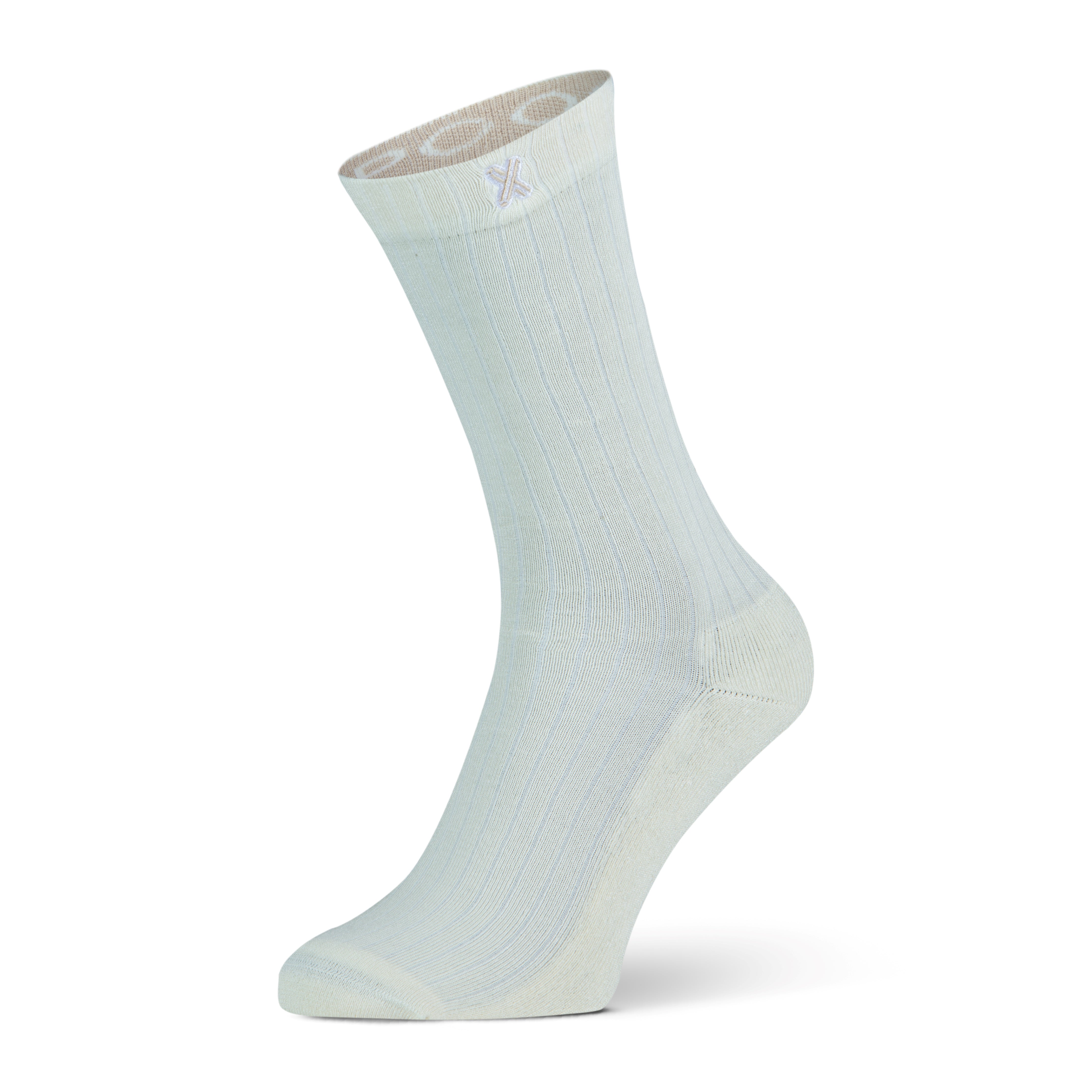 Den Bosch Basic unisex socks Cream